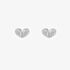 Fashionista Silver Sterling Silver Cubic Zirconia Heart Stud Earrings E6816C