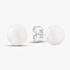 Silver 7mm White Side Drilled Freshwater Pearl Stud Earrings EOW107SD