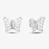 Silver Cut Out Butterfly Stud Earrings 8.55.5279