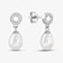 Sterling Silver 7-7.5mm Freshwater Pearl Dropper Earrings EOW70063FW