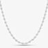 Argentium Silver 17.7 Inch Fancy Ball Chain Necklace ARG-943024-17.7