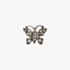 Amulette Oxidised Silver and Diamond Small Butterfly Ring Charm CH-S-030