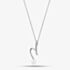 Sterling Silver Freshwater Pearl & Cubic Zirconia Twist Pendant Necklace PNW70227FW