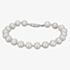 Sterling Silver 7.5-8mm White Freshwater Pearl Bracelet BRW70013FW