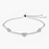 Rosa Lea Pave Hearts Sliding Bracelet AM-2THB021604