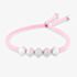 Rosa Lea Pink Cord Cube Toggle Bracelet AM-2THB034004