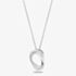 Rosa Lea Pave Frosted Sparkle Intertwined Rings Pendant BJ-P3268RO