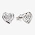 Rosa Lea Pave Wrapped Hearts Stud Earrings BJ-E3132C