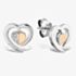 Rosa Lea Floating Heart Stud Earrings BJ-E3247CRG0.5