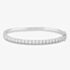 Starbright Silver 3mm Cubic Zirconia Four Claw Set Hinged Bangle BA620(3M) 3A