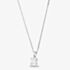 Starbright Silver 6mm Four Claw Square-cut Cubic Zirconia Pendant E304P-6x6M 3A
