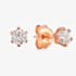 Starbright Rose 4mm Six Claw Cubic Zirconia Stud Earrings E2177(4M) 3A RGP