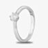 Starbright Silver 4mm Six Claw Round Cubic Zirconia Ring R3227(4M) 3A