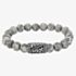 Bourne and Wilde Mens Grey Jasper Bead Bracelet OSB-1627SGR