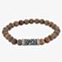 Bourne and Wilde Mens Brown Bronzite Bead Bracelet UR12-11