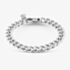 Bourne and Wilde Stainless Steel Matt Curb Chain Bracelet OSB-2387S-MATT