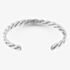 Bourne and Wilde Stainless Steel Flat Twist Cuff Bangle OSB-2309S-MATT