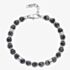 Unique Stainless Steel Grey Labradorite Bead Bracelet LAB-291/21CM