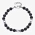 Unique Stainless Steel Lava Stone Bead Bracelet LAB-275/21CM