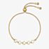 Ted Baker HARRIET Gold Tone Plated White Enamel Heart Bracelet TBJ4214-02-08