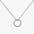 Ted Baker HERI Silver Tone Plated Crystal Open Circle Pendant TBJ4225-01-02