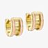 Ted Baker ROLO Gold Tone Plated Pink Enamel Roll Huggie Hoop Earrings TBJ4162-02-56
