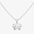 Fleur Kids Sterling Silver Cubic Zirconia Butterfly Pendant Necklace AZP267804