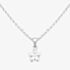 Fleur Kids Sterling Silver Cubic Zirconia Flower Pendant Necklace AZP116804