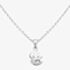 Fleur Kids Sterling Silver Cubic Zirconia Moon And Star Pendant Necklace AZP116404