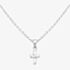Fleur Kids Sterling Silver Cubic Zirconia Cross Pendant Necklace AZP041404