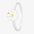 Fleur Kids Sterling Silver White And Yellow Enamel Flower Ring AZR030104 