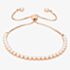 Isabella Verona Rose Gold Tone White Enamel Toggle Bracelet SBBCCRI17XXX4A0-R