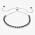 Isabella Verona Sterling Silver Black Enamel Toggle Bracelet SBBCCRI17XXXB0-S
