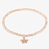 Isabella Verona Rose Gold Tone Beaded Star Elastic Bracelet SBETSRL17Y-STAR-R