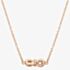 Silver Sparkle Rose Infinity Bow Necklace DP346CRRG0.5(T)