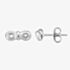 Silver Sparkle Silver Infinity Bow Stud Earrings DE346C(T)