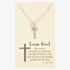 Sentiments Love God Quote Engraved Cross 18638