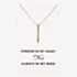 Sentiments Forever In My Heart Bar Pendant 18490