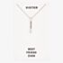Sentiments Sister Bar Pendant 18503