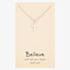 Sentiments Believe With All Your Heart and Soul Cubic Zirconia Cross 13642