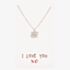 Sentiments I Love you Kisses and Hearts Pendant 14673