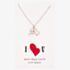 Sentiments I Heart You Two-Tone Pendant 18544B