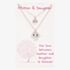 Sentiments Mother and Daughter Matching Owls Pendants 20083