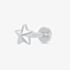 Scream Pretty Silver Rhodium Plated Star Single Stud Earrings SPS-34