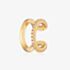 Scream Pretty 18ct Gold Plated Cubic Zirconia Double Small Single Ear Cuff Earrings SPG-280