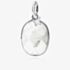 Chrysalis Silver Faceted Clear Crystal Oval Pendant CRPABS-CR