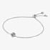 Michael Kors Sterling Silver Cubic Zirconia Logo Bracelet MKC1762CZ040