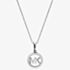 Michael Kors Custom Sterling Silver Logo Starter Necklace MKC1108AN040