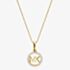 Michael Kors Custom 14ct Gold Plated Logo Starter Necklace MKC1108AN710