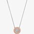 Michael Kors Premium Two-Tone Logo Disc Necklace MKC1587AN931